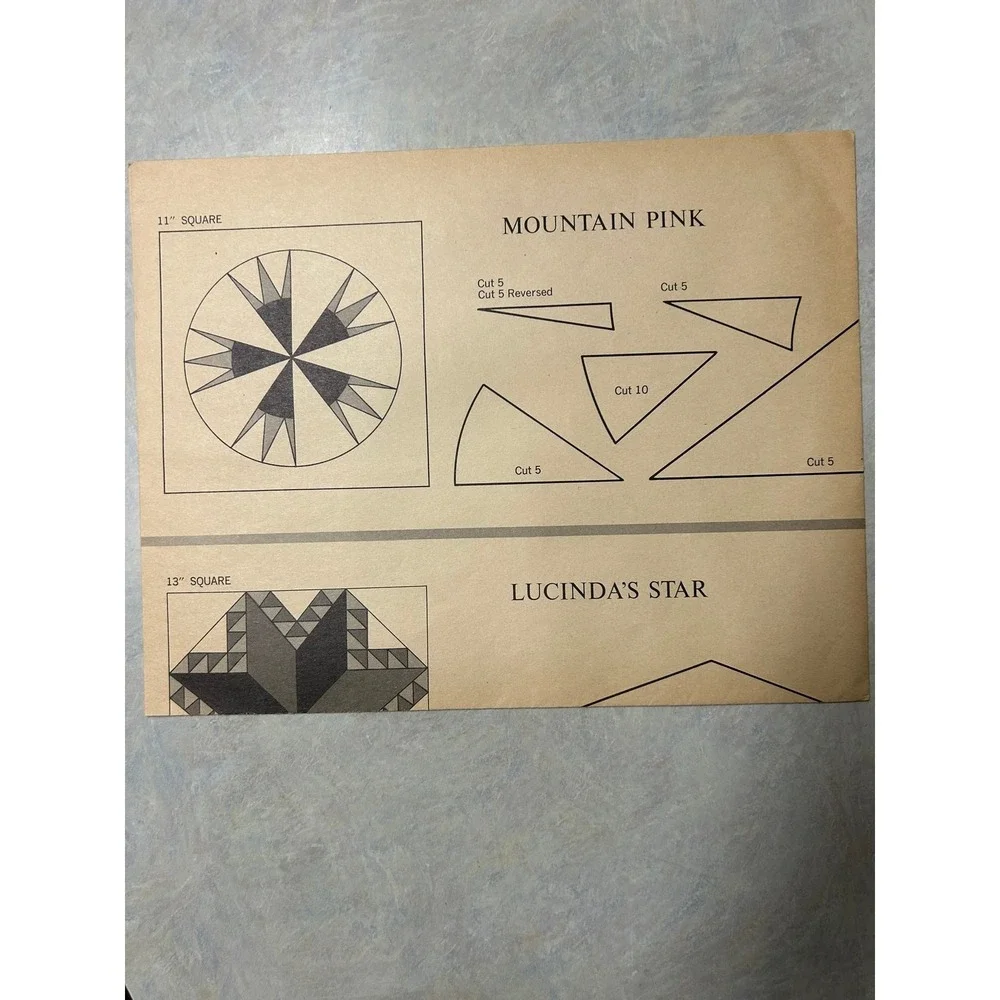 Vintage‎ 1961 American Needlework Women's Day Patterns and Designs for Quilting